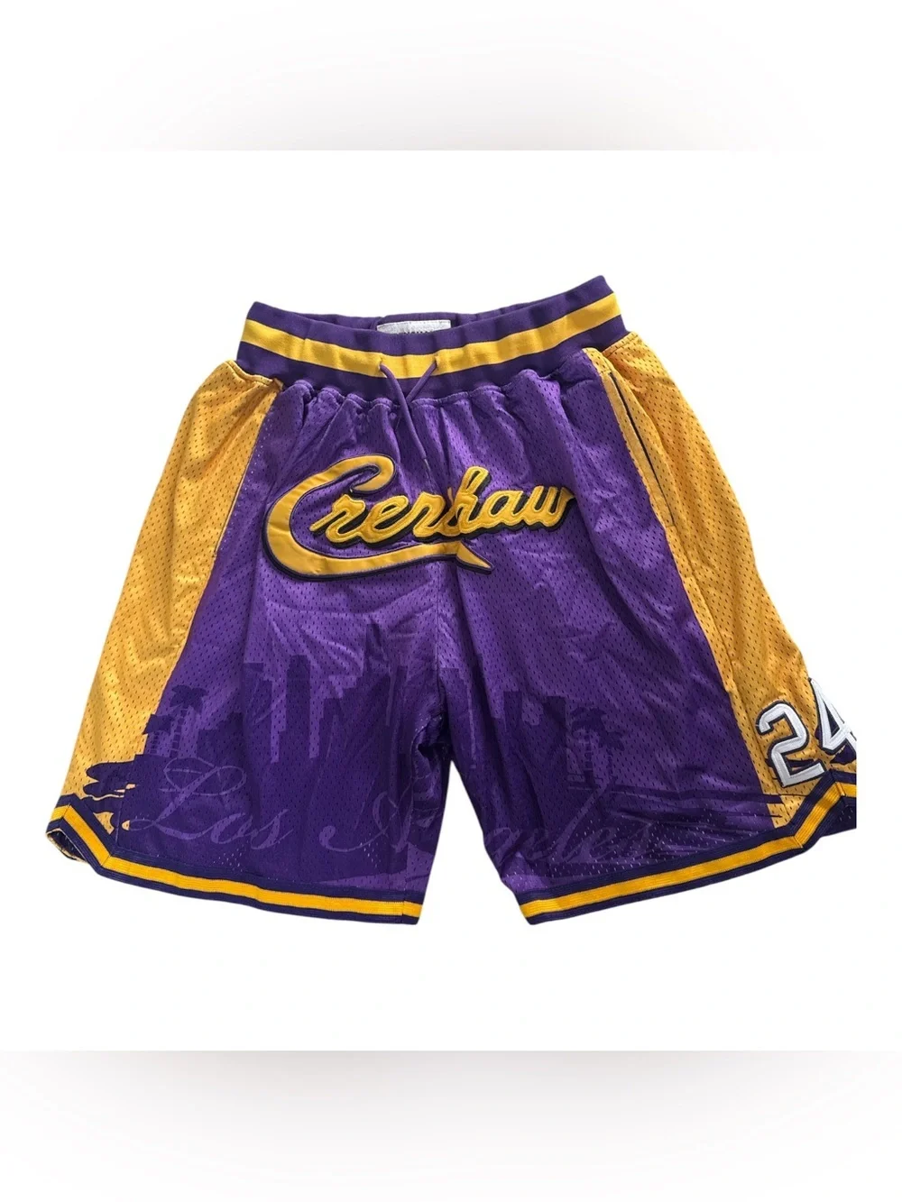 Crenshaw Headgear Classics Purple #24 Kobe Crenshaw Basketball Shorts